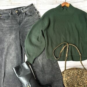 Maeve shaker knit sweater